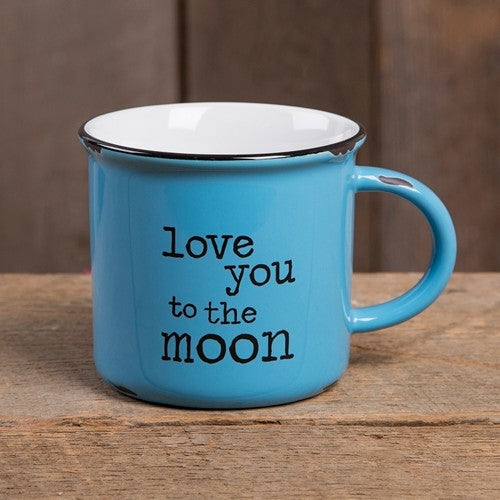 Camp Mug Love You To Moon Blue