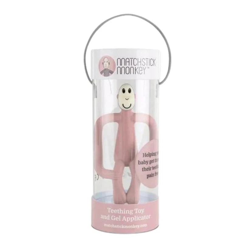 Matchstick Monkey - Baby Blue Teething Toy and Gel Applicator