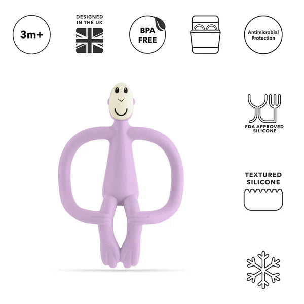 Matchstick Monkey - Baby Blue Teething Toy and Gel Applicator