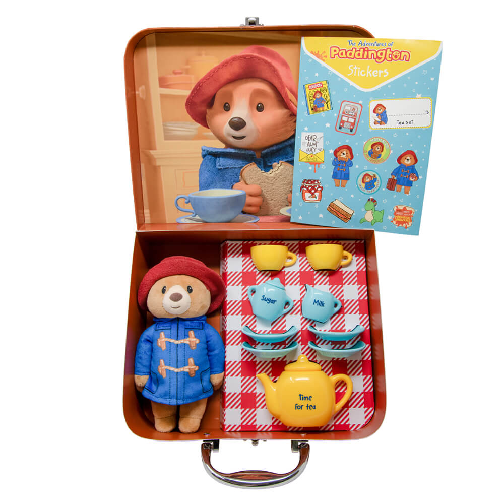 Paddington Tv Soft Toy & Tea Set