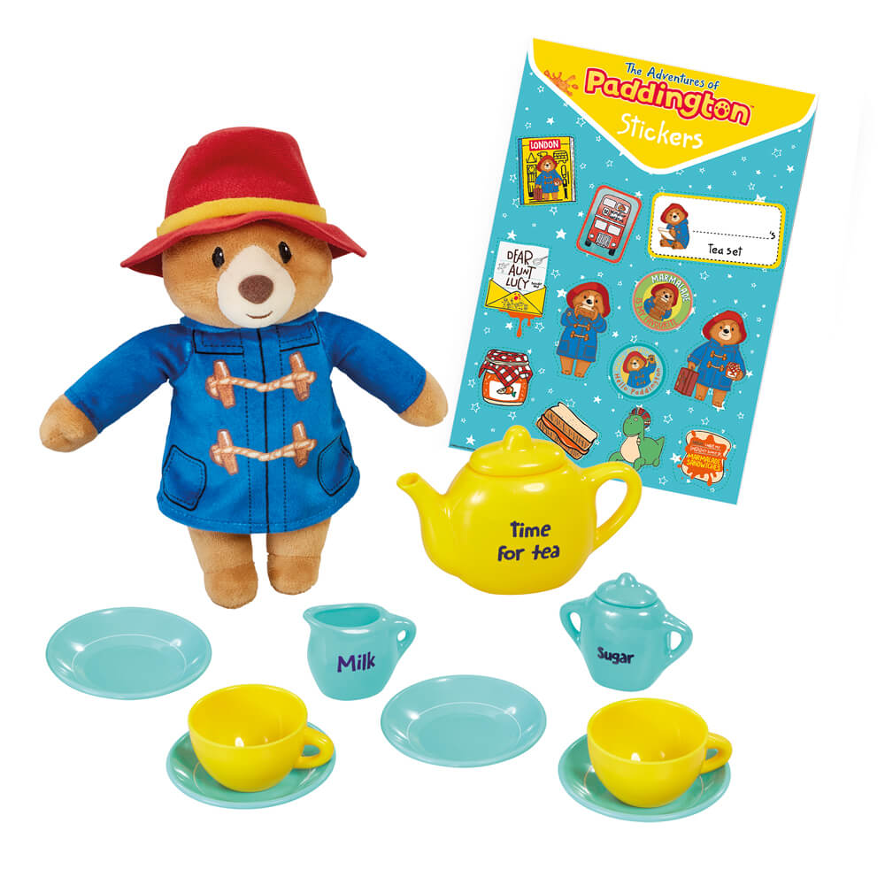 Paddington Tv Soft Toy & Tea Set