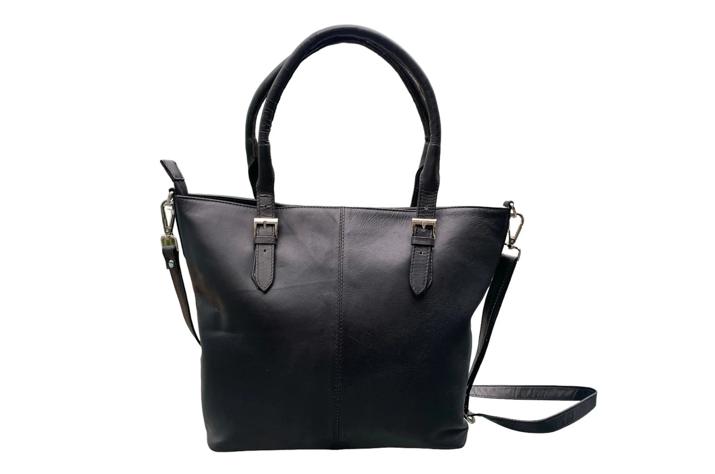 Black Leather Lyon Bag