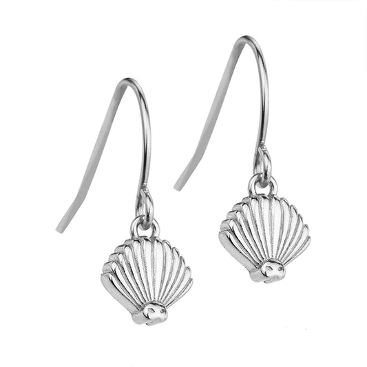 Piwakawaka Fantail Pendant Earrings | Silver