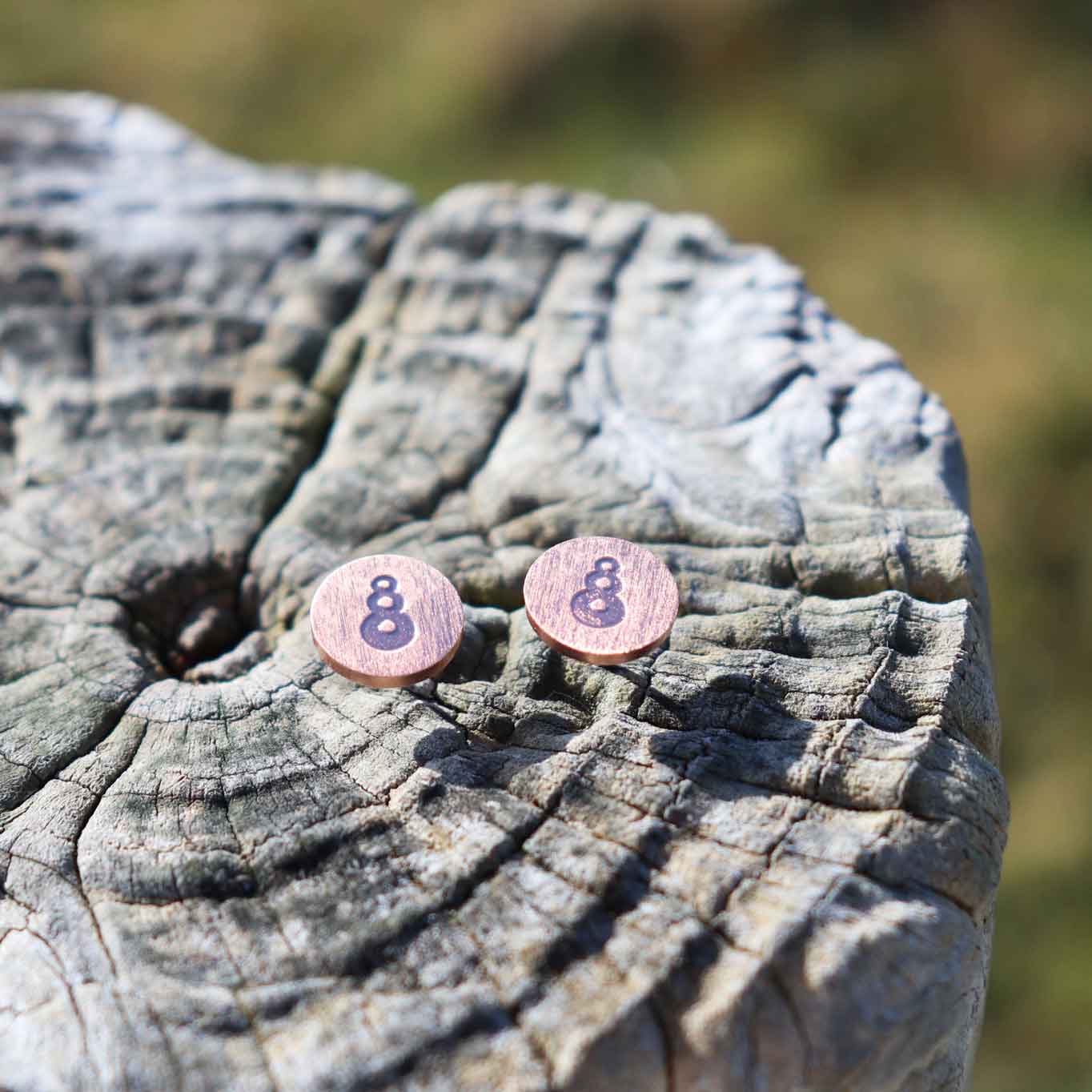 Rose Gold Twist Pikorua Earrings