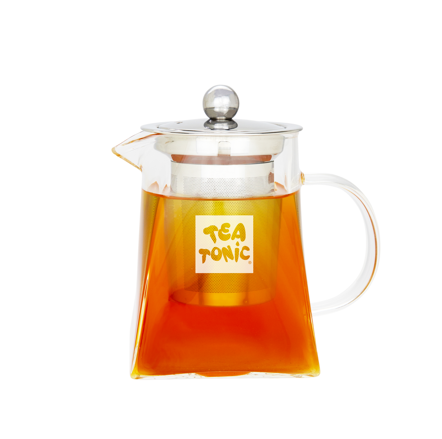 TT Square Glass Tea Pot 400ml - 2 Cups