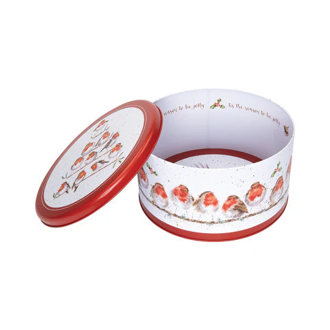 'Rockin Robins' Robin Christmas Round Tin
