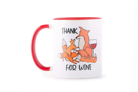 Thank fox for wine Mug