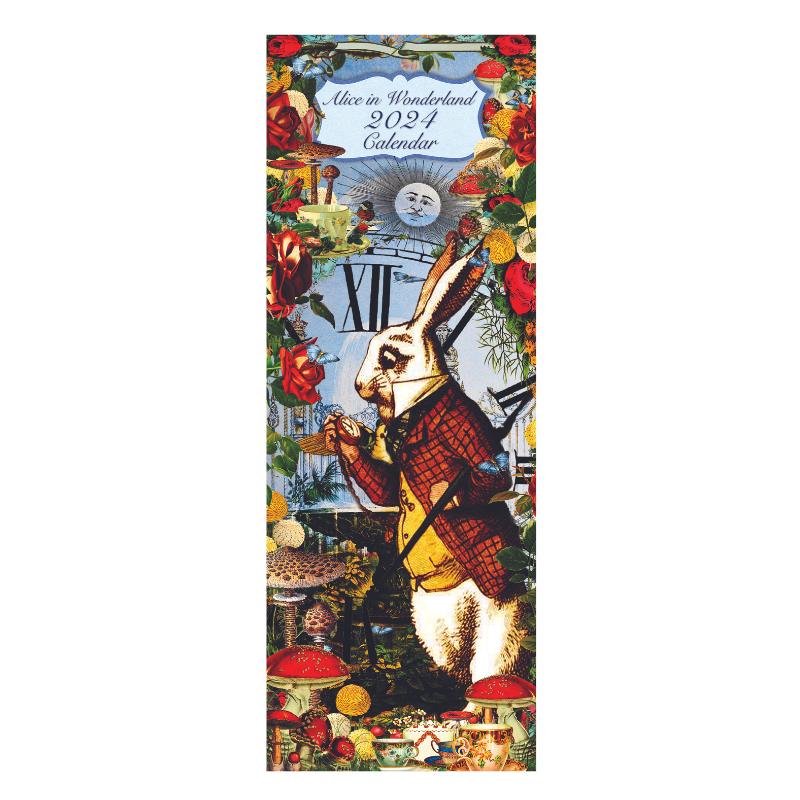 Alice in Wonderland Slim Calendar 2024