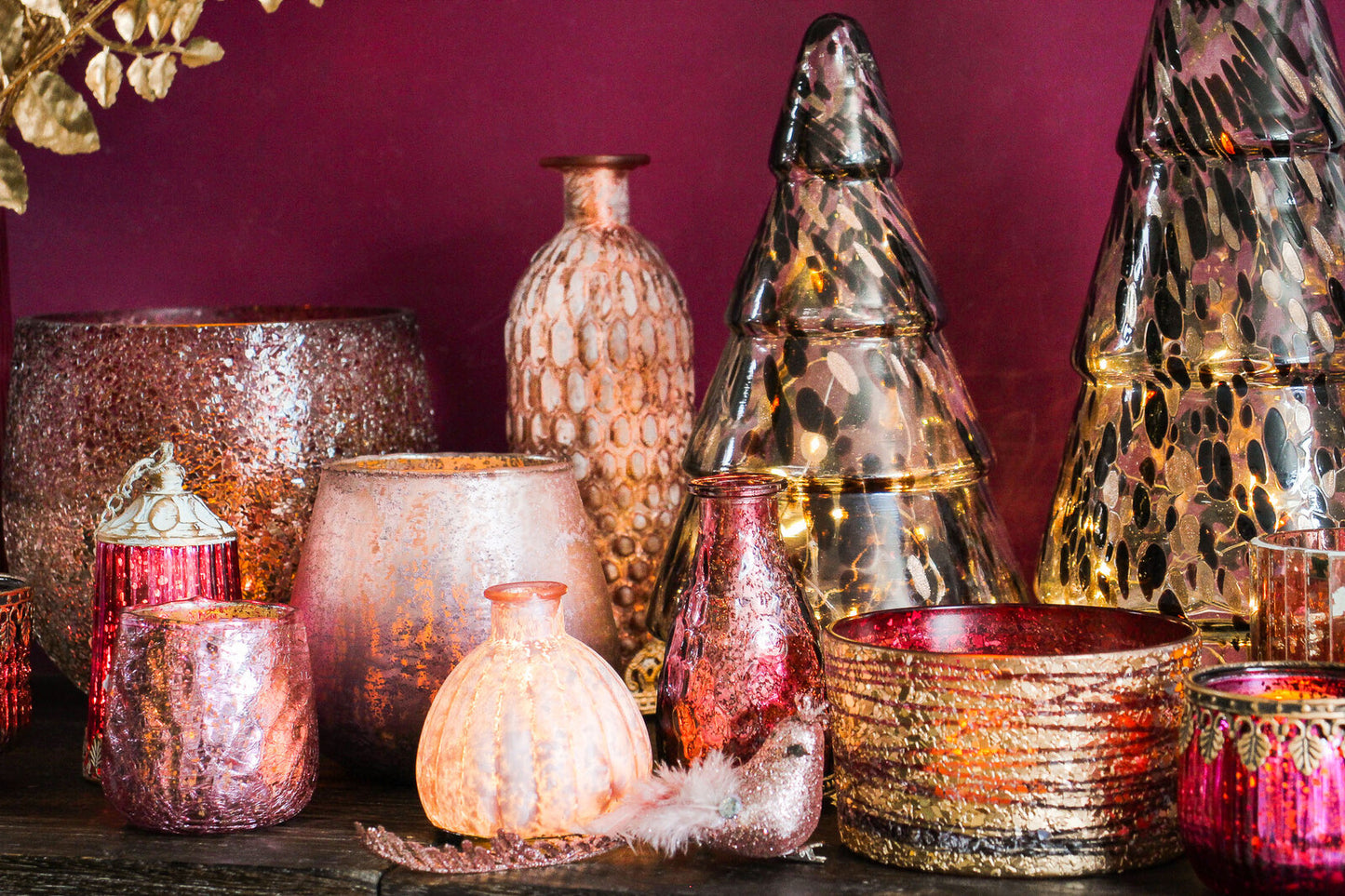 Vase/votive Rose Champagne