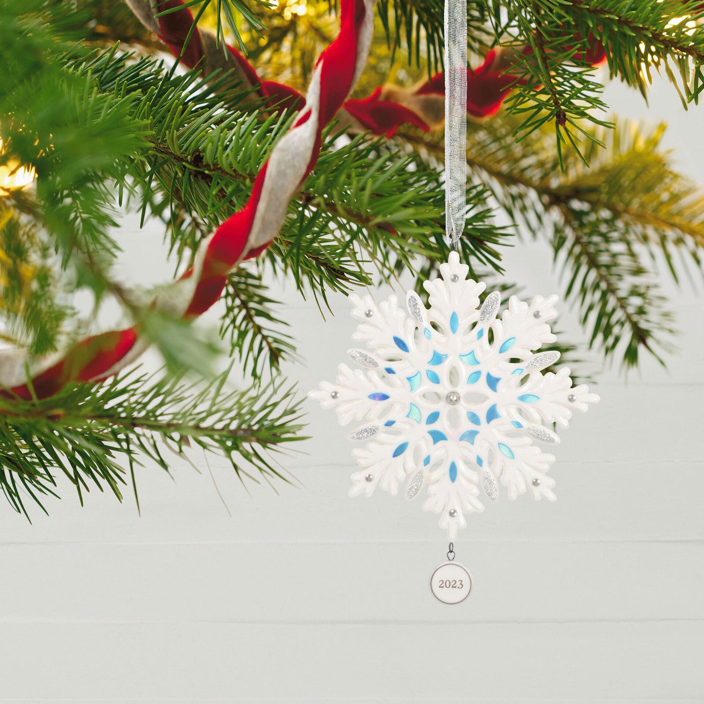 Hallmark Keepsake Snowflake 2023 Porcelain Ornament