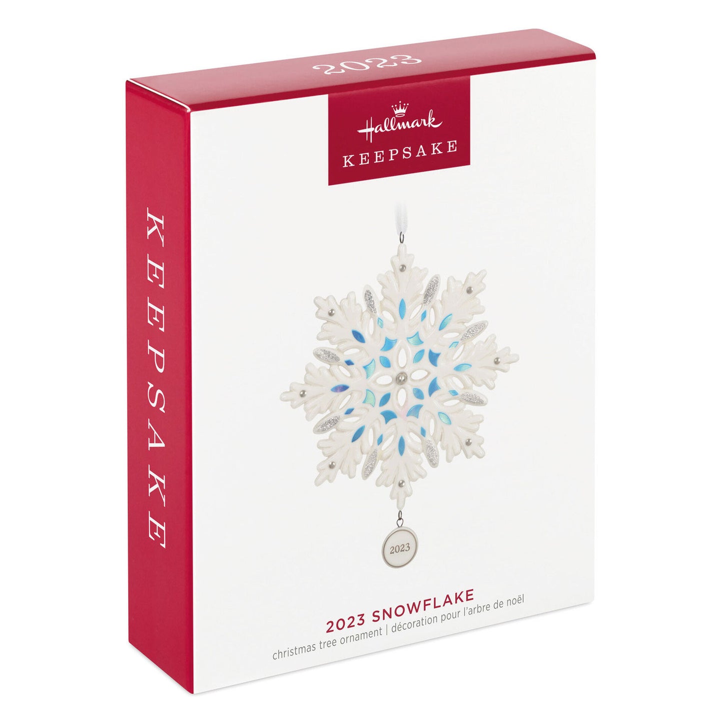 Hallmark Keepsake Snowflake 2023 Porcelain Ornament