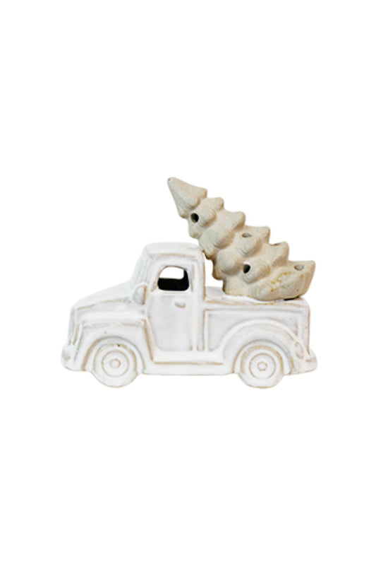 Small Ceramic Car w/LED Lights