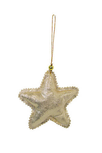 Champagne Fabric Hanging Star
