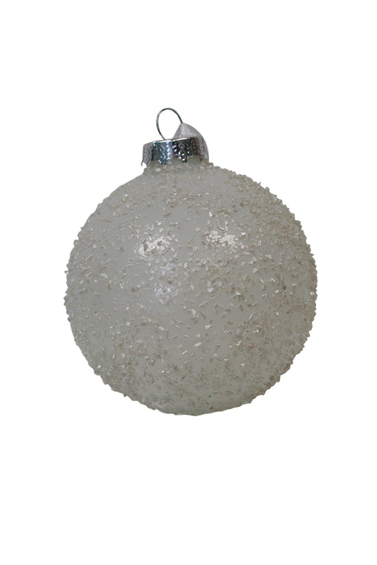 White Glass Texture Bauble