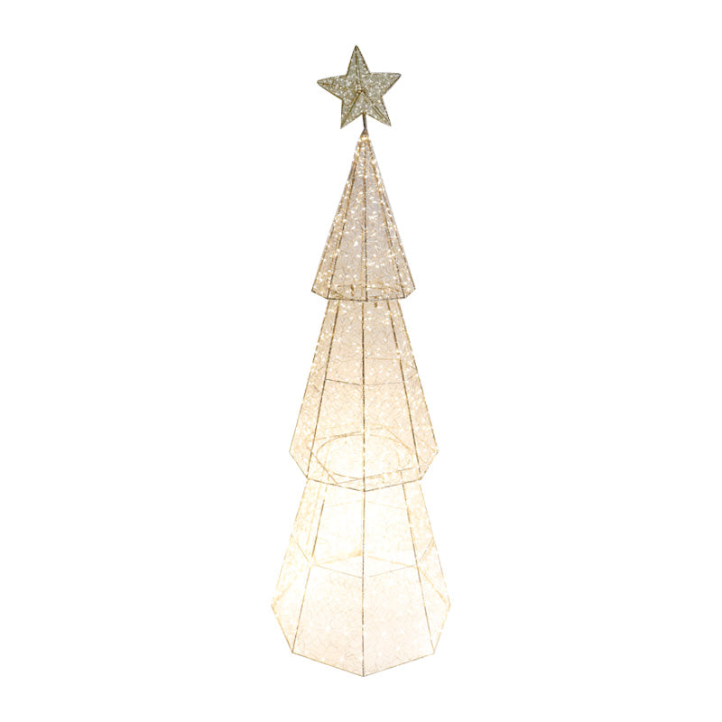 Vienna Wire Tree Champagne 150cm