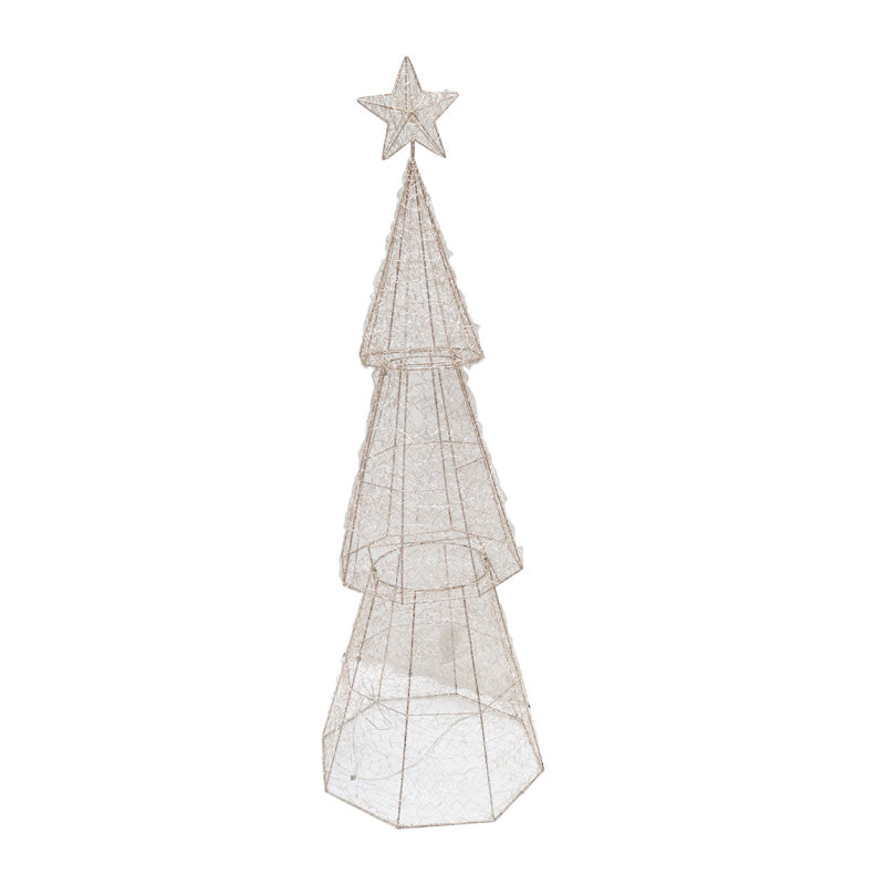 Vienna Wire Tree Champagne 150cm