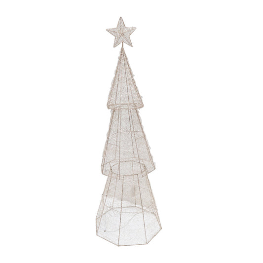 Vienna Wire Tree Champagne 150cm