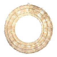 Vienna Wire Wreath Champagne 50cm