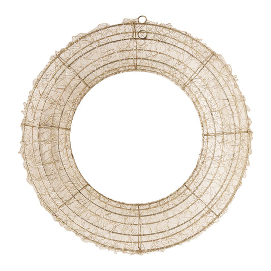 Vienna Wire Wreath Champagne 50cm