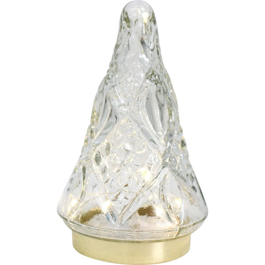 Glass Vintage Xmas Tree Sml