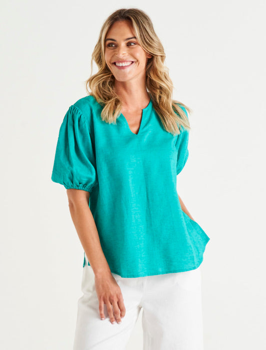 Betty Basics | Alba Blouse Teal