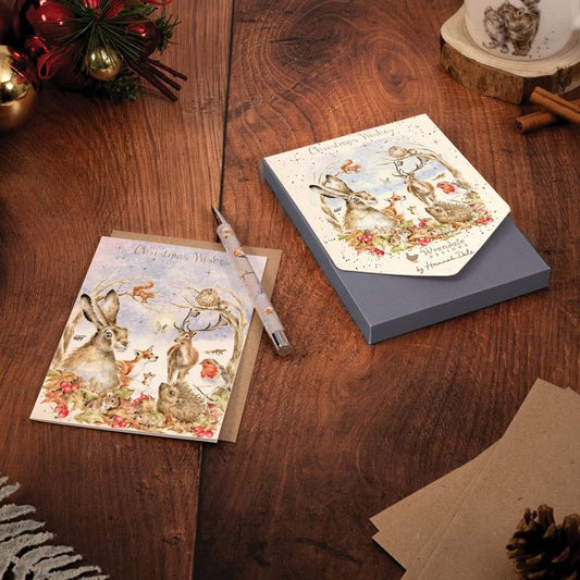 'Walking in a Winter Wonderland' Woodland Animal Christmas Card Pack