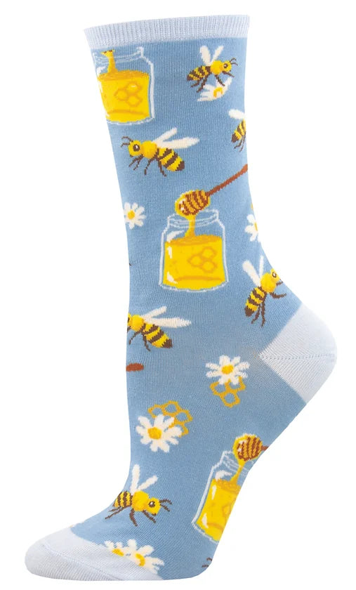 Socksmith Ladies | Bee My Honey Blue