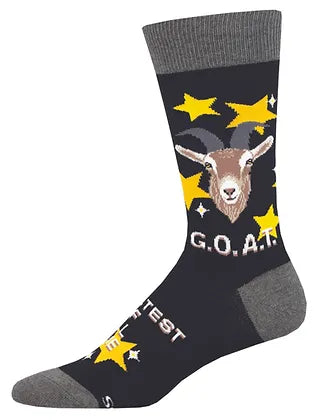 Socksmith Mens | G.O.A.T Black