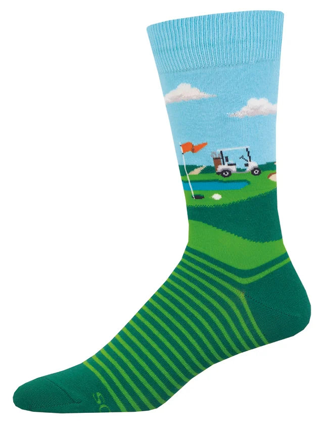 Socksmith Mens | Fore Putt Green