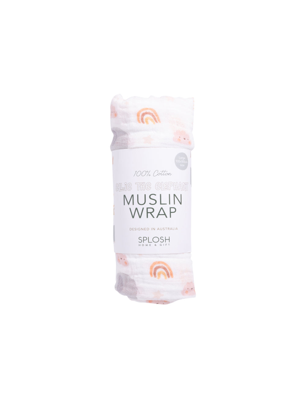 Baby Elephant Muslin Wrap