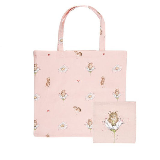 Wrendale 'Oops a Daisy' Mouse Foldable Shopper Bag