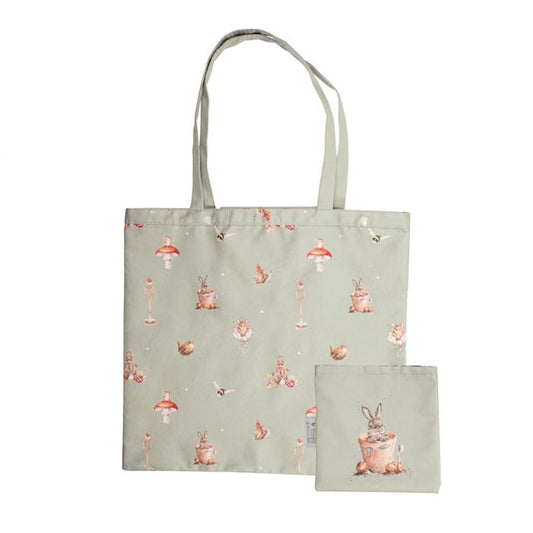 Wrendale 'Garden Friends' Rabbit Foldable Shopper Bag