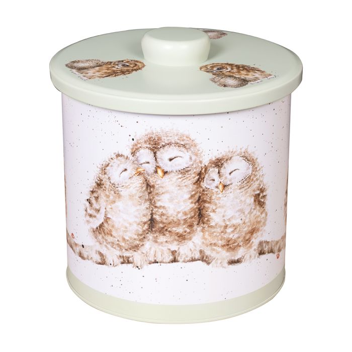 'The Country Set' Owl Biscuit Barrel