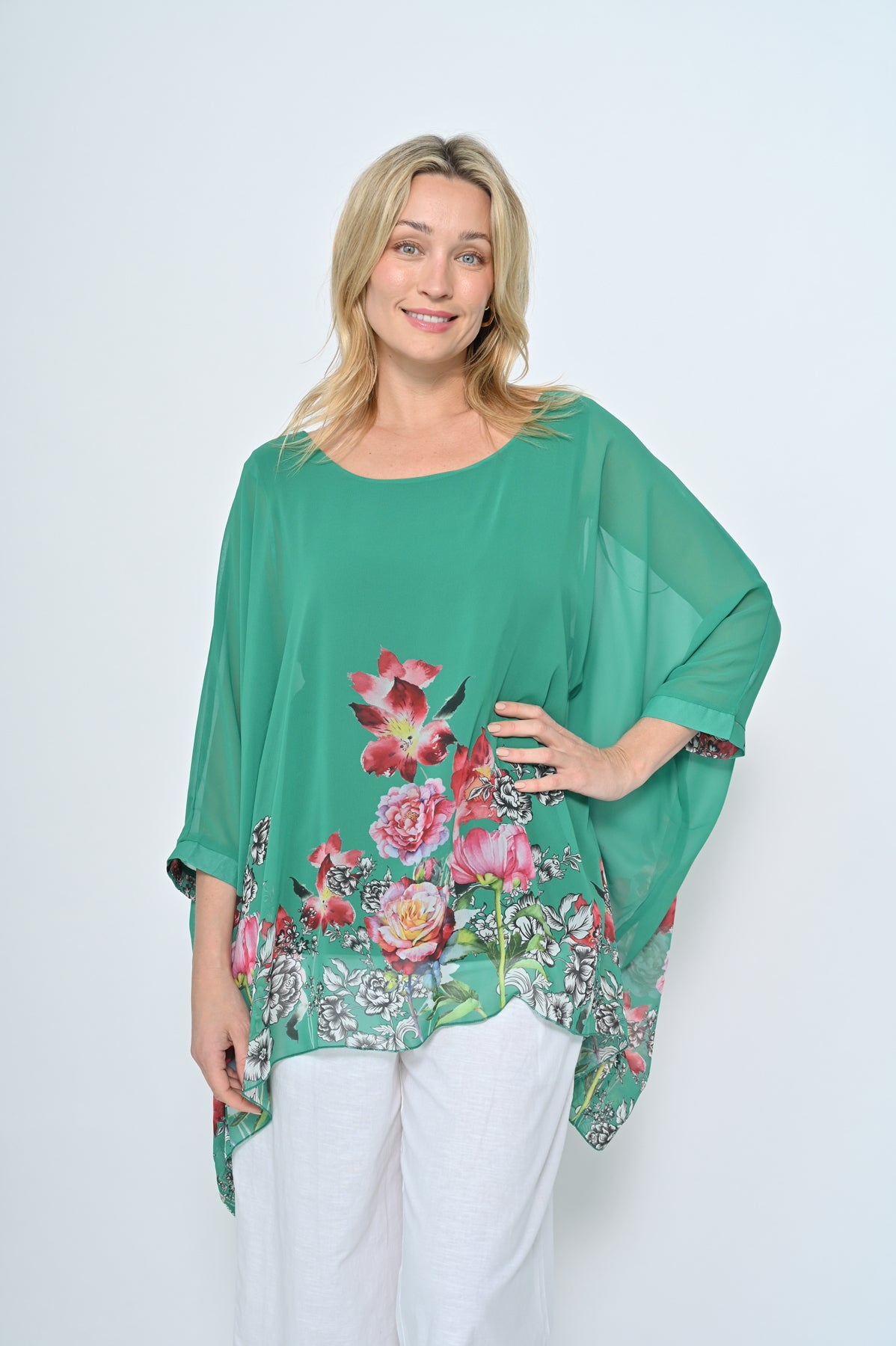 Big Floral Top | Green