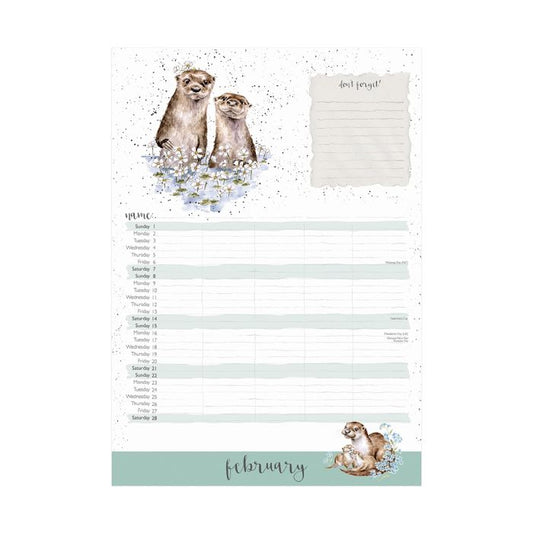 'The Country Set' Family Calendar 2026