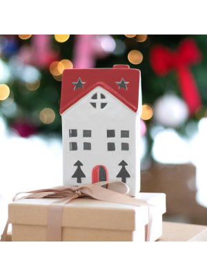 Christmas Light Up Ceramic House
