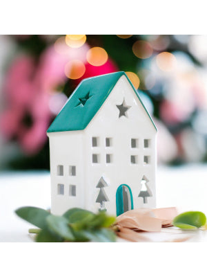Christmas Light Up Ceramic House