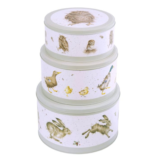 Wrendale Country Animal Green Cake Tins