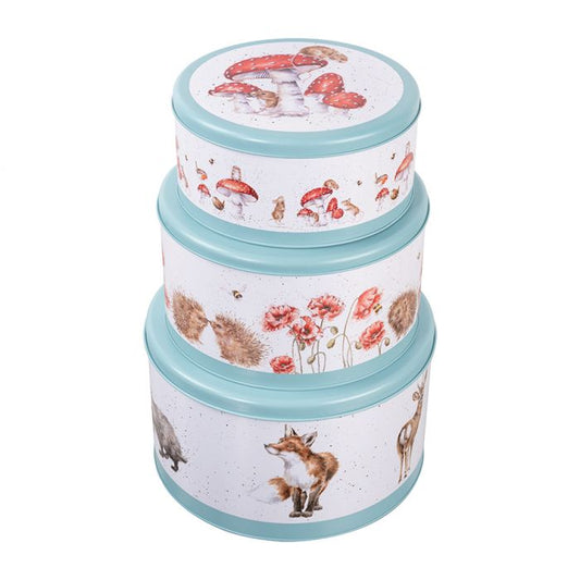 Wrendale 'The Country Set' Country Animal Cake Tin Nest