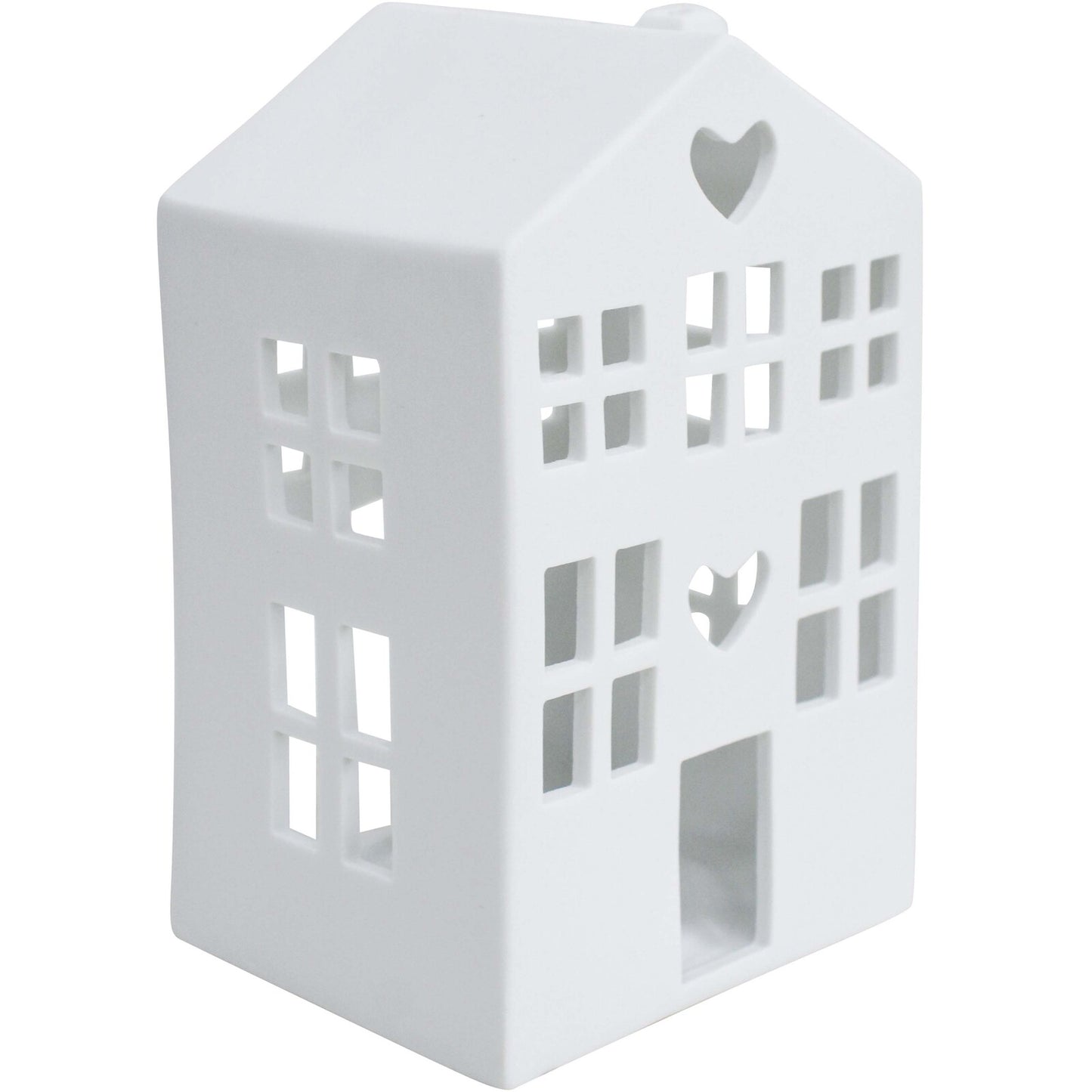 Porcelain Village House Tealight Holder