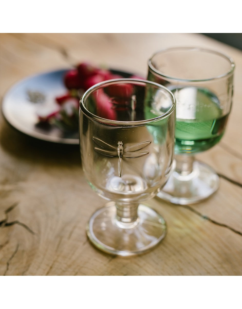 Dragonfly Wine Glass