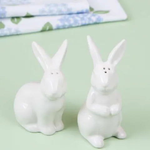 CERAMIC BUNNIES SALT & PEPPER SET