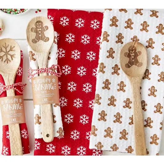 Holiday Dish Towel & Spoon Set