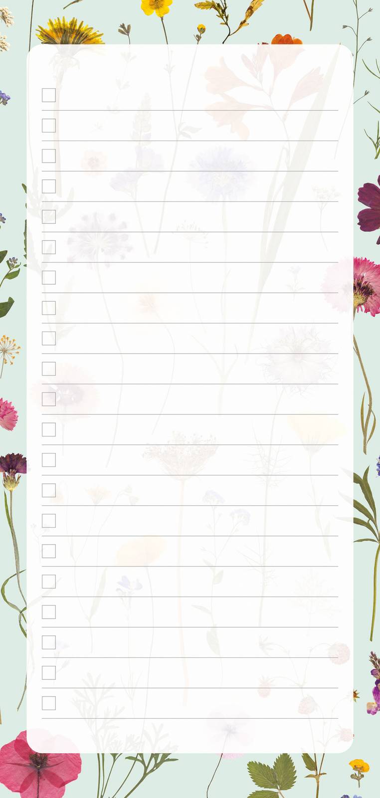 Museums & Galleries - Mint Bloom - Magnetic To-Do Pad