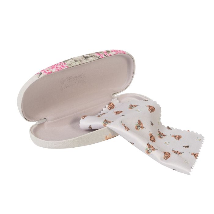 'Just for Moo' Highland Cow Glasses Case