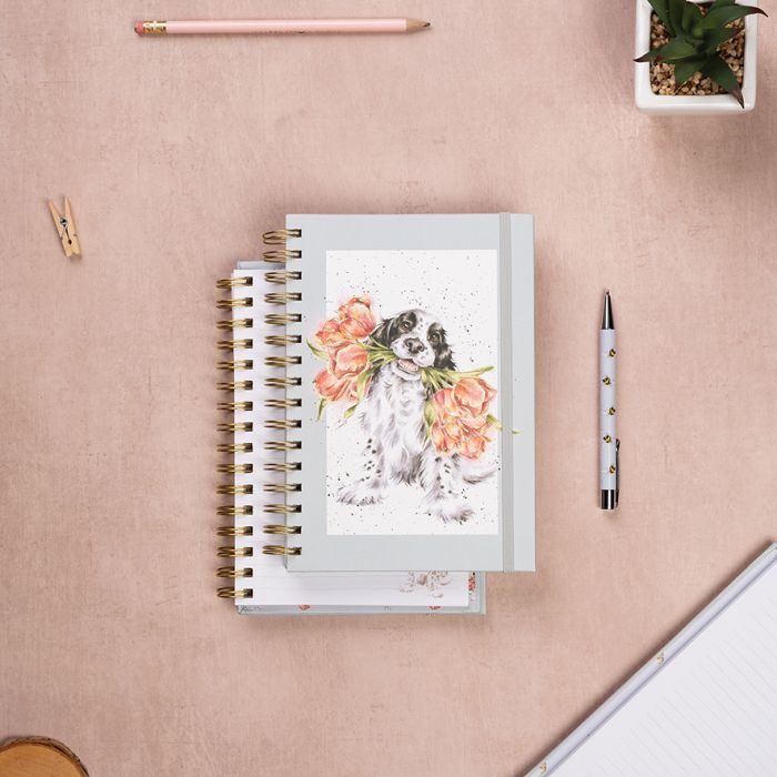 'Blooming with Love' Dog Notebook