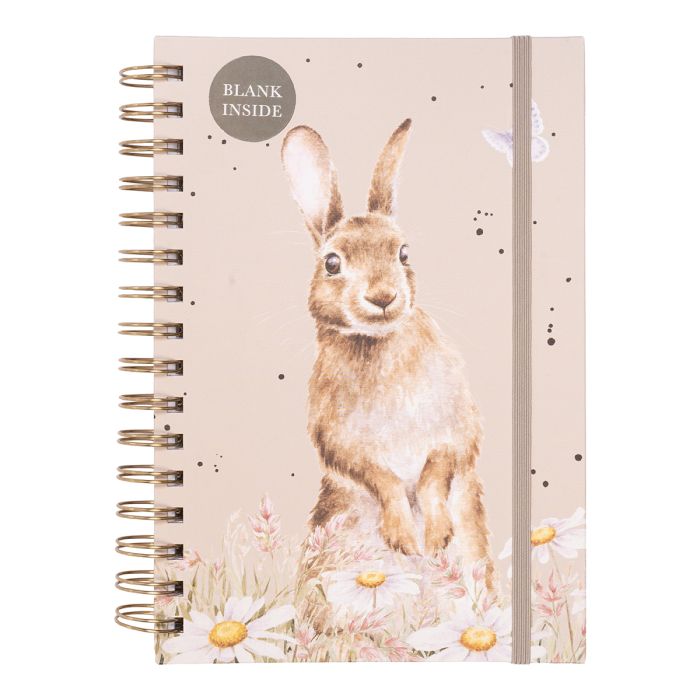 'Among the Daisies' Rabbit Blank Notebook