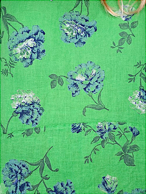 Helga May Petals of Blue Jungle Dress | Bright Green