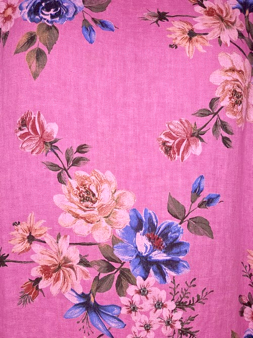 Berry Bundle Flora Button Sleeve Hem Dress