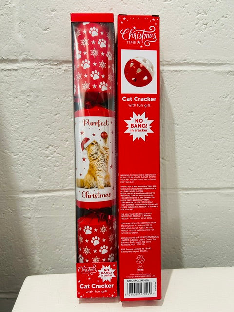 Pet Cat Christmas Cracker 14in